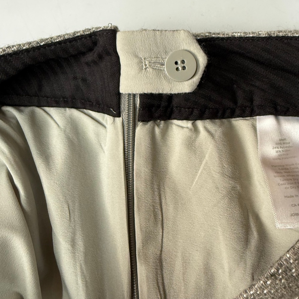 Talbots RSVP Dress Pants Womens 4P Gray Wool Blend Sequin Holiday Party NWT - Picture 10 of 14